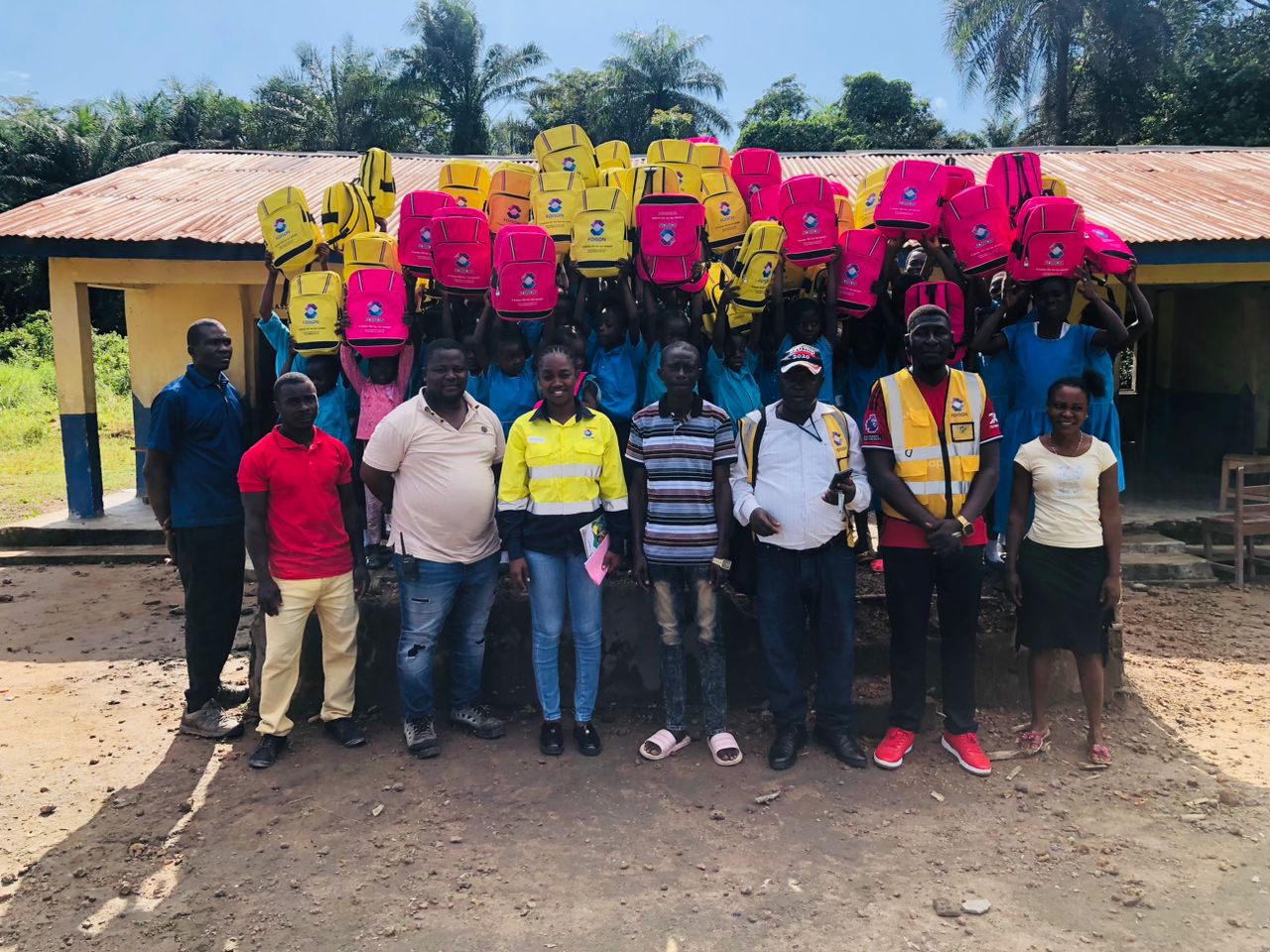 Pupils at NYFA Primary School Picture of pupils at NYFA Primary School in Kongbora Chiefdom, Moyamba District.